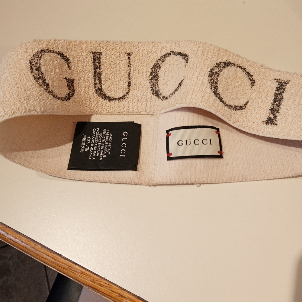 Gucci Beige Logo Headband